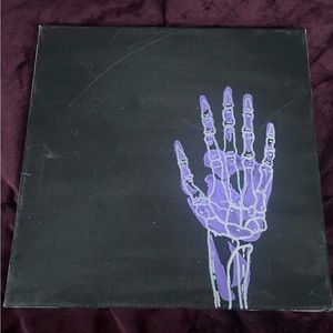 Purple skeleton hand painting (handmade by me)